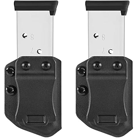 2-Pack Universal Mag Carrier Holster for 45 ACP Single Stack Magazines Cover