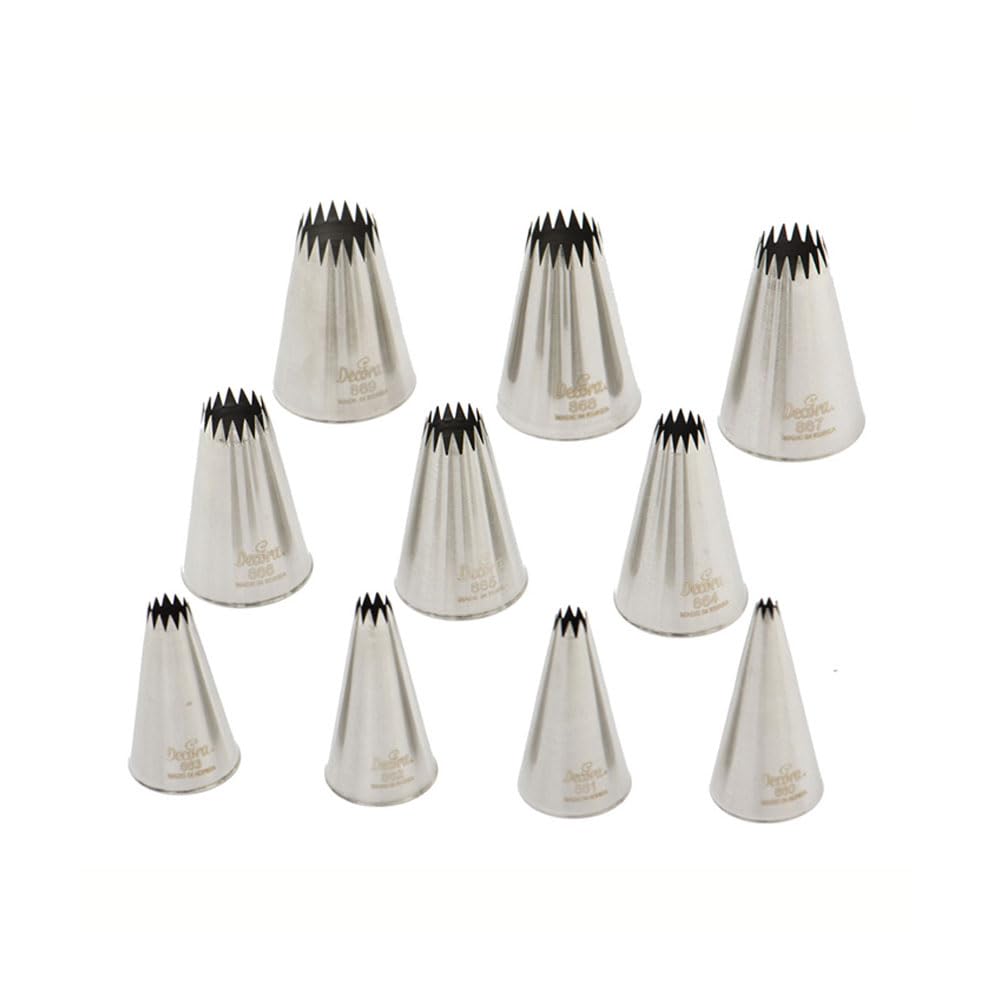 Decora 0263486 Set 10 Cornetti A Stella Francese