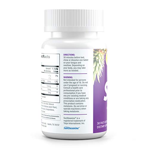 OptiMind Sleep (Formally RestUp), Fast-Acting Sleep Aid | Non-Habit Forming | Melatonin, Magnesium, 5-HTP, L-Theanine | Stabilize Your Sleep | Natural Tropical Flavor Fast Dissolving Tablets (60ct) - Thumbnail 7