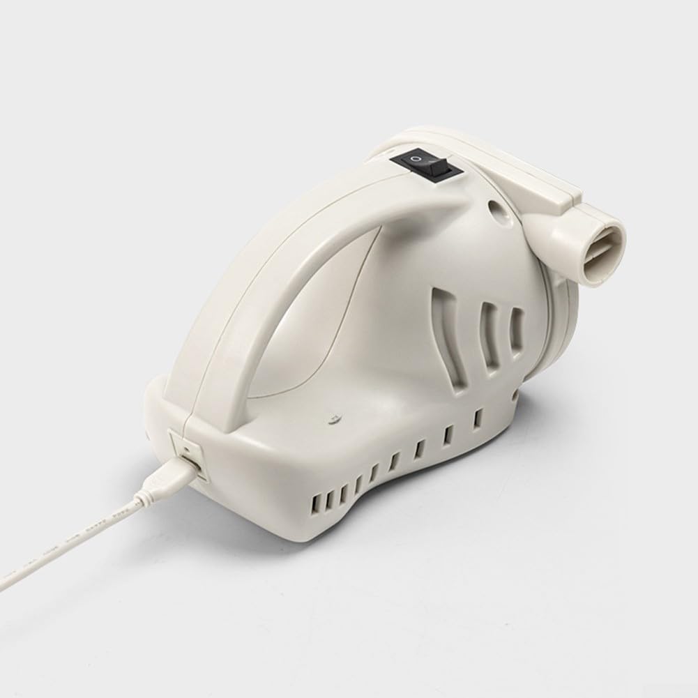 ABS Cordless Air Pump 2000mAh USB-C Ricaricabile | Alta pressione 4,1 kPa, per un gonfiaggio rapido, si adatta a materassi tende, cuscini, strumento da campeggio efficiente