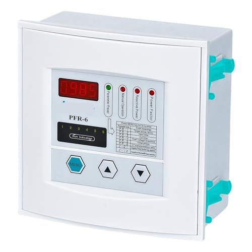 Contrôleur de facteur de puissance PFR-6 pour armoire électrique triphasée 380VAC
