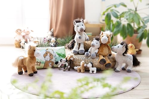 Kuscheltier Pferd Mony K. Pony 17cm - weiß - Weiches NICI Plüschtier – niedliches Stofftier zum Kuscheln & Spielen – tolle Geschenkidee für Kinder & Erwachsene | 62235