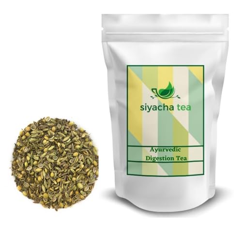 Image of Siyacha Tea Ayurvedic Digestion Herbal Infusion, For Stomach Ease, Bloating, Weight Management, Relieves Gas & Healthy Digestion, Loose Leaf Tisane Detox Chai, (500),