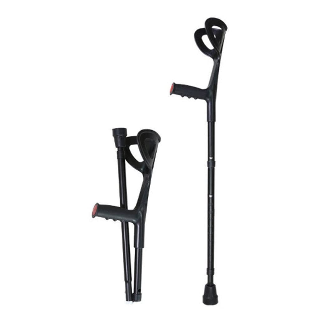 Muletas de Codo Muletas de Brazo Bastón de Fractura Rehabilitación Plegable Muletas de Codo Fácil de Llevar Paquete de Dos