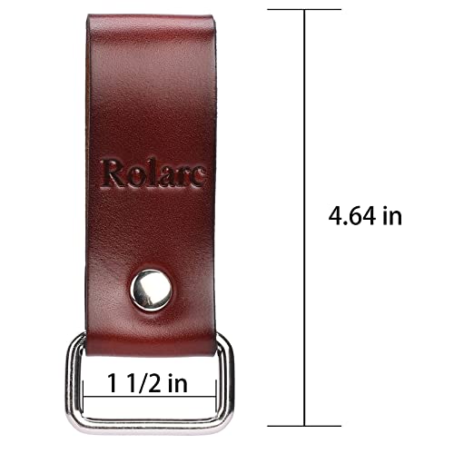 Rolarc Tape Measure Holder Leather Belt Clip Drill Impact Tool Holster Heavy Duty Multitool(2-Piece Set) (Brown) by Rolarc - Used condition - Image 3
