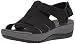 CLARKS Women's Arla Shaylie Platform, Black Elastic Fabric, 8 Medium US