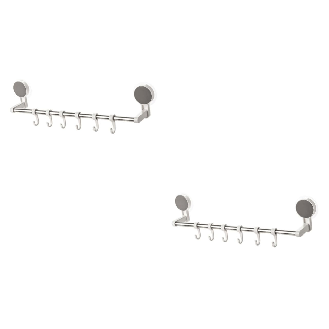 Porte-serviettes auto-adhésif en acier inoxydable lot de 2 avec fixation murale cuisine