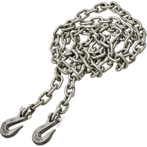 GERMANIA Forstkette aus Stahl 3,5m x 10mm - Rückekette mit 2500kg Zuglast mit Forsthaken