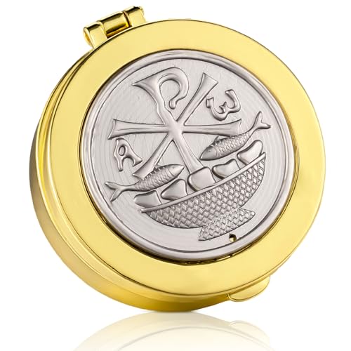 Weysat Pyx for Communion Host Catholic Polished Fish
