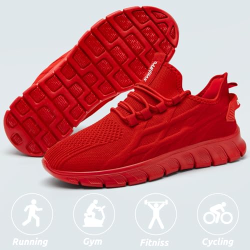 Image of Men Running Shoes Tennis Walking Gym Slip On Workout Athletic Fashion Sneakers Lightweight Breathable Sport Jogging Casual Shoe