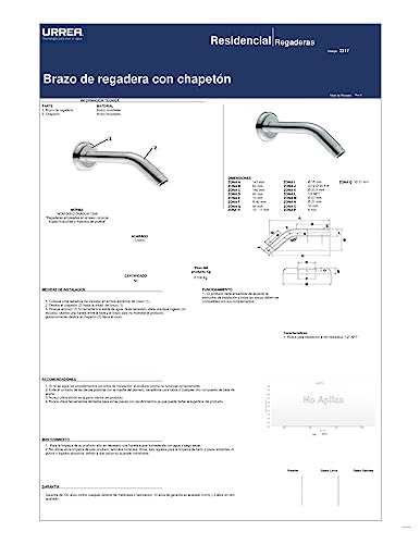 Chapetones para regadera 18 Imagen adicional