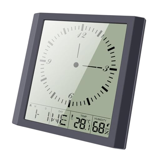 Horloge murale numérique LCD multifonction avec température pour la maison