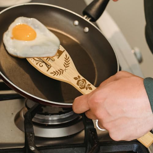 Cuillères en bois gravées fleuries pour sublimer vos repas - 6