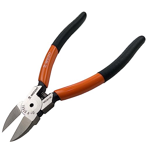WEDO Präzision Seitenschneider,Seitenschneider Zange,127mm Elektronik Drahtschneider,für Elektroarbeiten, Kabel,Drahtschneiden,Hochleistungs