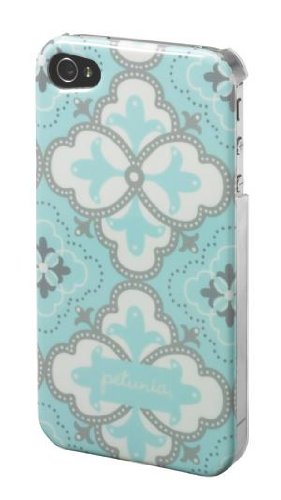 Petunia Pickle BottomAdorn Case For iPhone 4/4S-Classically Crete, Blue