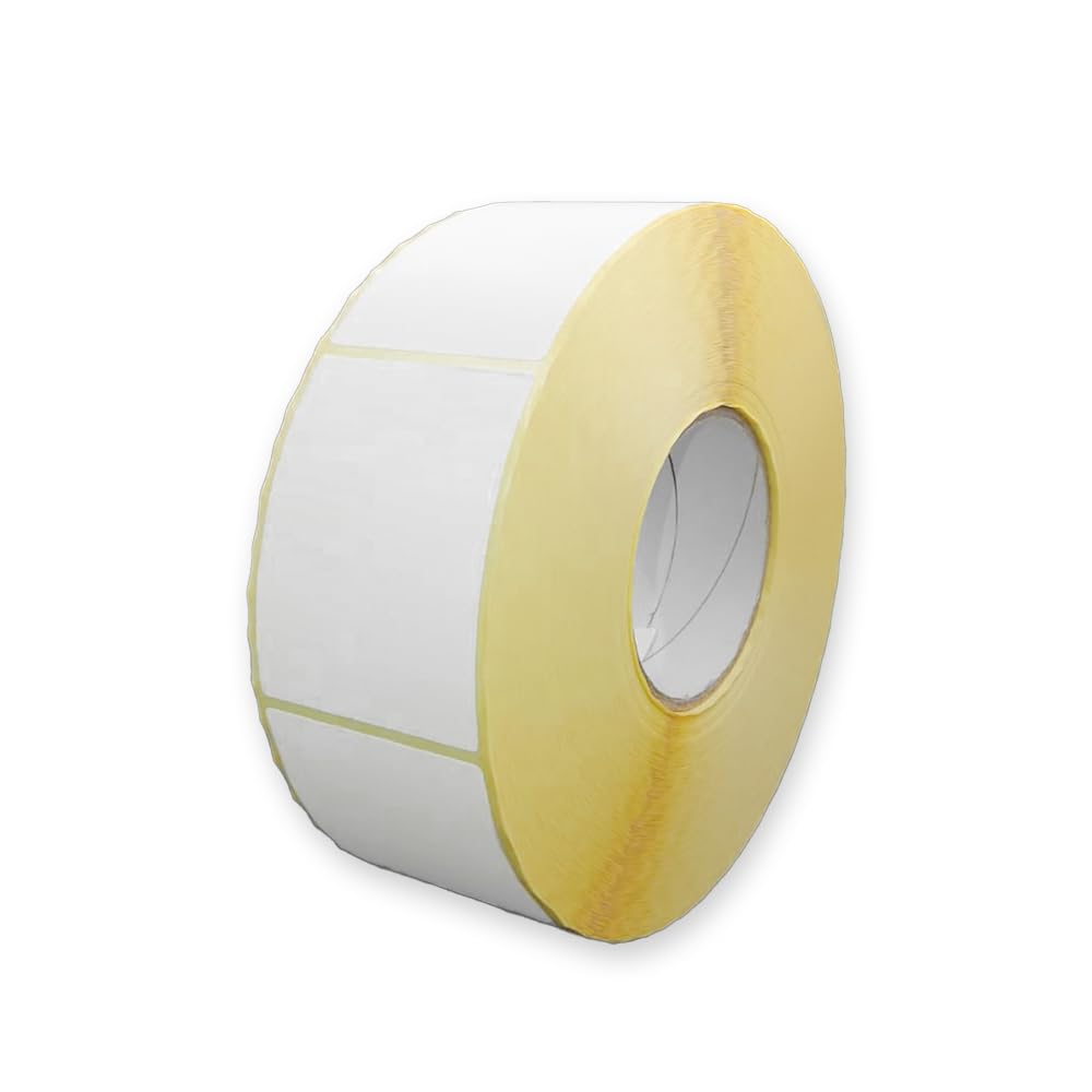 Etichette Vellum Neutre in Bobina 80x60 – Adesivo Rinforzato – Stampabili con Ribbon – Alta Qualità per Stampanti a Trasferimento Termico (1, 2500.0, unità)