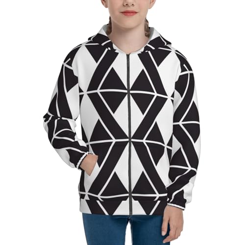 Modern Stylish Kid Hoodies Boys Zip Up Sweatshirts Girls Pullover with Pocket3