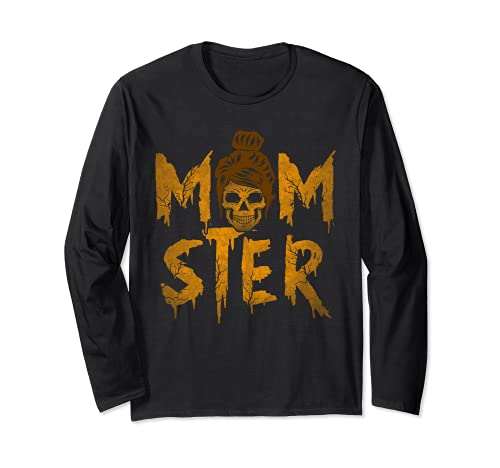 Momster shirt lustiges halloween frauen kostüm mama hexe langarmshirt