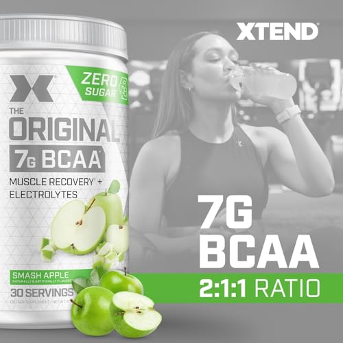 Image of Xtend Original BCAA Powder 7g BCAA and 2.5g L-Glutamine, Sugar Free Post Workout Muscle Recovery Drink with Amino Acids for Men & Women, 30 Servings