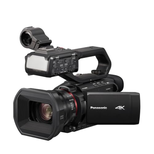 Image of Panasonic Camcorder, Professional Quality 4K 60p, 1.0-inch Sensor, 24.5mm Wide-Angle Lens and Optical 20x Zoom, Great for News, Interviews, and Events - HC-X20J