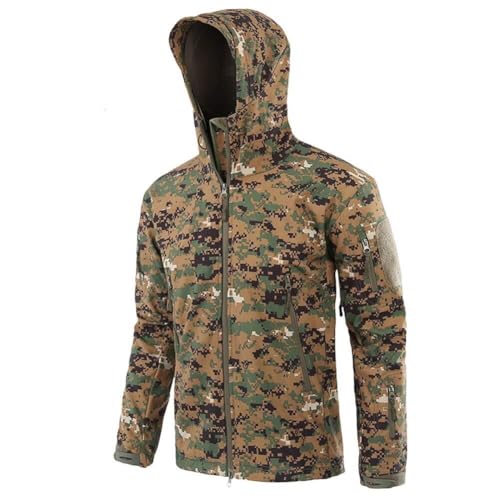 PBTMCD Chaqueta Táctica De Concha Suave For Hombre, Deportes Al Aire Libre, Caza, Abrigo Impermeable(23#,S)