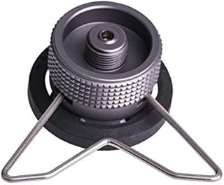 Campingmoon Camping Grill Gas Stove Adapter(Safety Stand),Input: Butane Canister, Output: EN417 Lindal Valve Z10