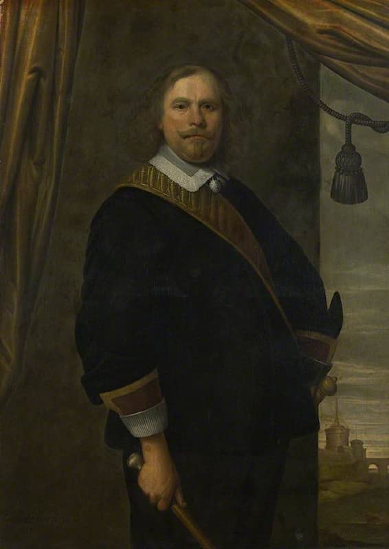 Peinture murale portrait commandant hollandais Caesar Van Everdingen impression toile
