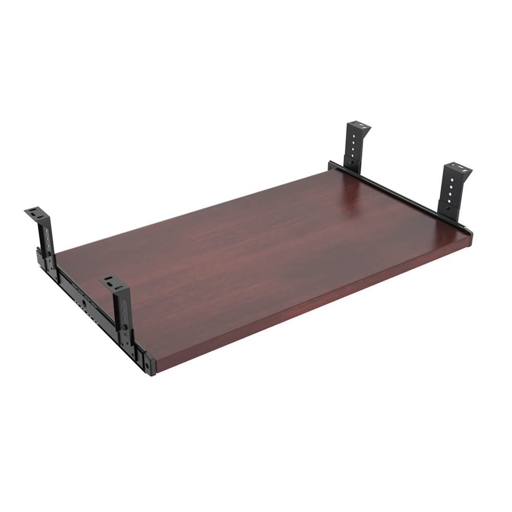 Support Clavier Sous Bureau FRMSAET - Plateau Organisateur Tiroir Pour Bureau Maison (Blanc, Grand)