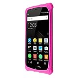caseroxx Schutzhülle für Oukitel K4000 Plus in pink – Flexibles TPU-Hülle aus stoßfestem Gummi, passexakte Handy-Tasche mit Kantenschutz und rutschfestem Grip
