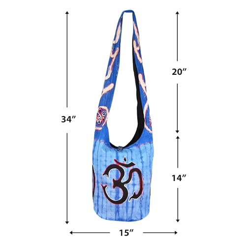 Image of Mandala Crafts Hippie Bag, Large Boho Hobo Purse for Women, Crossbody Shoulder Sling Bags for Indie Style Bohemian Accessory
