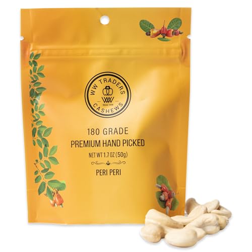Image of Natural Air Roasted Jumbo Peri Peri Cashews 180 Grade (0.8 OZ)