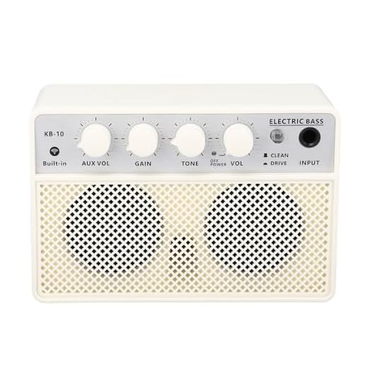 Amplificador de bajo compacto Bass Amplificador Portátil DC5V 1A Bajo Altavoz con Doble Batería de Larga Duración para Músicos-ABS Material
