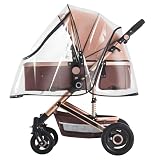 Universal Rain Cover for Pushchair, Transparent Universal Rain Cover for Pram, Baby Pram Rains Covers for Outdoor Travel, Stroller Weather Shield for Waterproof, Sun, Dust, Fit Most Strollers