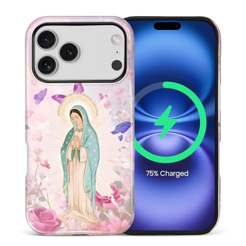 Coque de protection iPhone 17 Pro rigide et souple au motif papillon