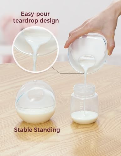 Momcozy BC003-US Breast Milk Collector, Milk Collectors For Breastfeeding, Reusable Breast Milk Shells thumb #3