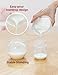 Momcozy Breast Milk Collector, Milk Collectors for Breastfeeding, Reusable Breast Milk Shells, Silicone Catcher with More Fit & Soft (3oz/90ml, 2 Counts)