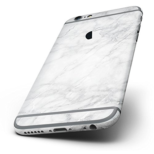 White Scratched Marble iPhone 6/6s Plus Ultra-Thin Design Skinz Slim-Fitting Protective Cover Wrap - //coolthings.us