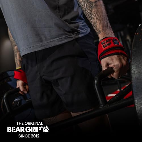 Image of BEAR GRIP - Premium Figure 8 weight lifting straps (sold in pairs) (Black)