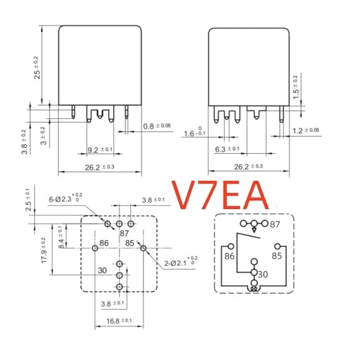 Relais HFV16-P 12-HST panne de climatisation solution 12V 70A 4 broches automobile - 2
