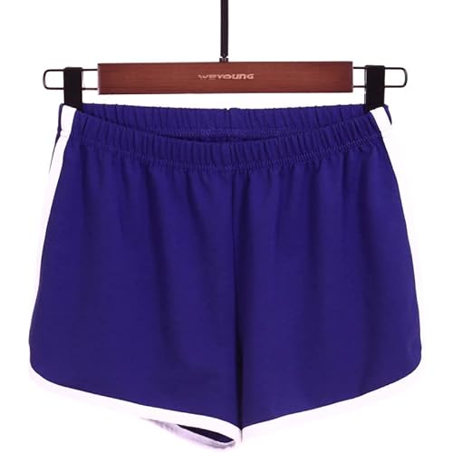 Askfairy Women's Solid Color Sports Shorts Casual Fashion Yoga Beach Pants Home Fitness Shorts