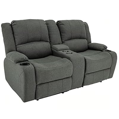 RecPro Charles 67" Powered Double RV Wall Hugger Recliner Sofa RV Loveseat | RV Furniture | Cloth by RecPro