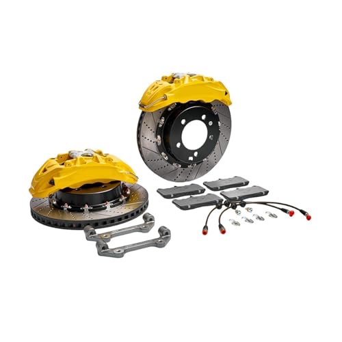 DOQUAMNEX Brake Caliper Brake Caliper kit Includes Brake Caliper, Brake disc and Brake pad Fit for Genesis-G70 Front Brake Kit 19 20 21inch Car Calipers(Front Brake Kit)