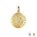 Produktbild HXML Sterlingsilber-runde St. Christopher Anhänger Geschenke für ihre High-School für Gaduation Geschenke,Gold