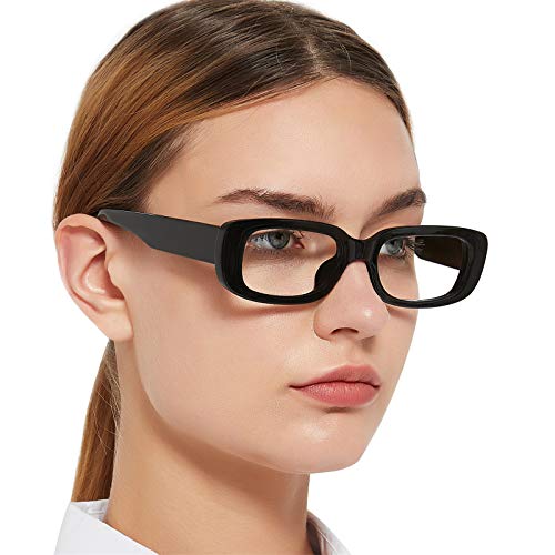 MARE AZZURO Stylish Reading Glasses Women Unique Readers 0 1.0 1.25 1.5 1.75 2.0 2.25 2.5 2.75 3.0 3.5 4.0 5.0 6.0 (Black, 125)