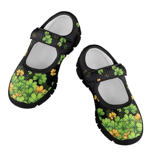 St. Patrick's Day Toddler Little Girl Mary Jane Dress Shoes Ballet Flats School Uniform Shoes for Wedding, Party