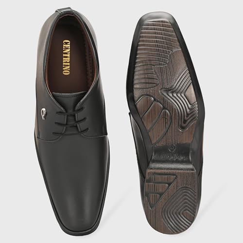 Image of Centrino Formal Shoe for Men | Cushioned Insole for Better Comfort | Stylish Lace-Up for Boys | Perfect for Office Wear & Formal Dress (9768)