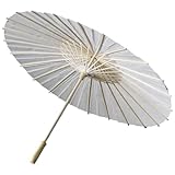 AHUAN Blanko Sonnenschirm Hochzeit für Hochzeiten Diy-Kunst, Handgefertigte Materialien Papierschirm für Kindergarten, Ausbildungsstätte Papier Sonnenschirm(5pcs,60cm)