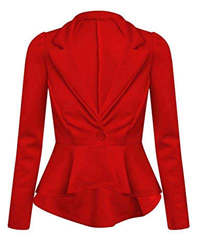 Veste courte à volants coupe slim fit et blazer péplum