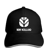 Herren-Baseballmütze New Holland Agricultural Machinery Company Schwarz Grafik Lässig Unisex Sport Sonnenhut Polo-Stil Schweißband Schnelltrocknend Leicht Weich Geburtstagsgeschenk