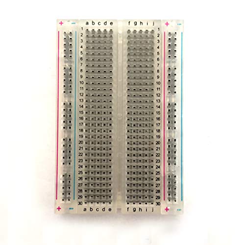 Breadboards Kit Mini Contacts Solderless Breadboards Prototyping Shield Connecting Blocks 400 Points 2PCS for Arduino R3 Electronics DIY